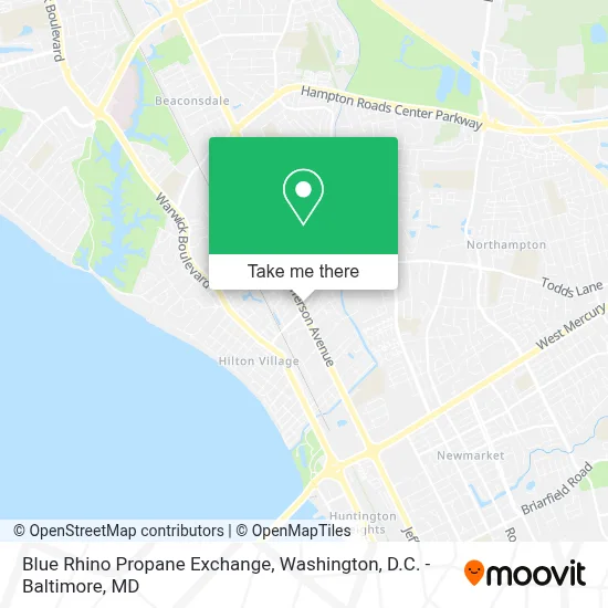 Blue Rhino Propane Exchange map
