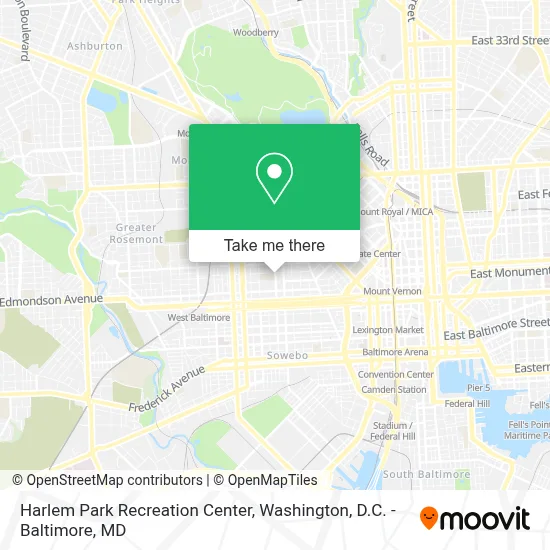 Harlem Park Recreation Center map