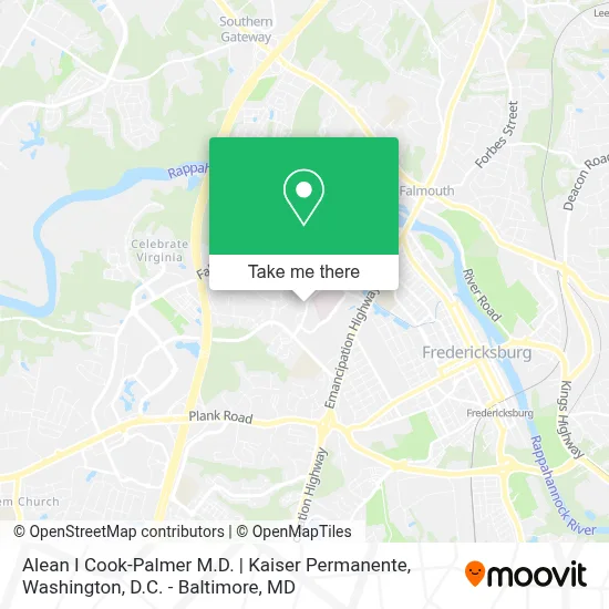 Alean I Cook-Palmer M.D. | Kaiser Permanente map