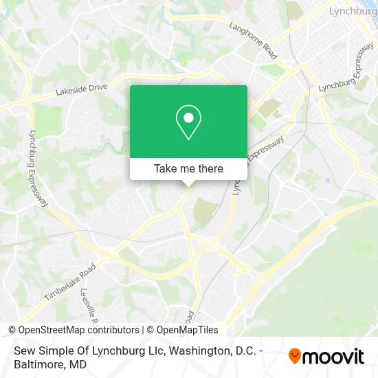 Sew Simple Of Lynchburg Llc map