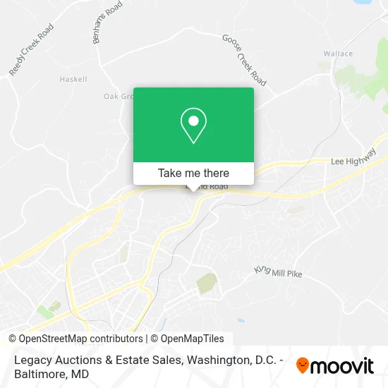 Legacy Auctions & Estate Sales map