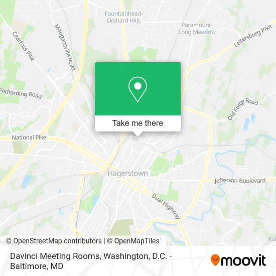 Davinci Meeting Rooms map