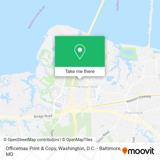 Officemax Print & Copy map
