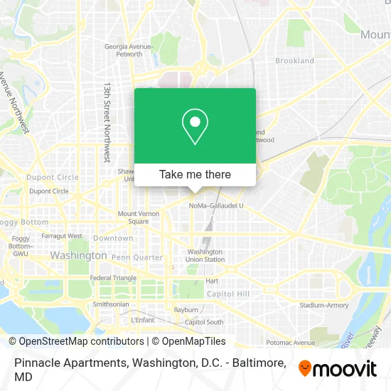 Pinnacle Apartments map