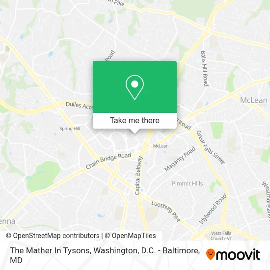The Mather In Tysons map