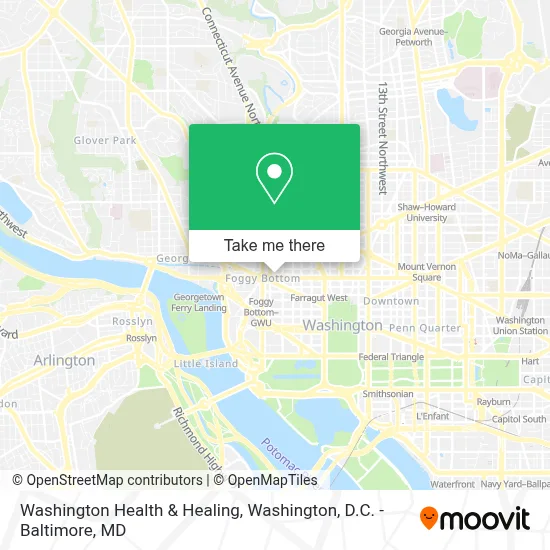 Washington Health & Healing map