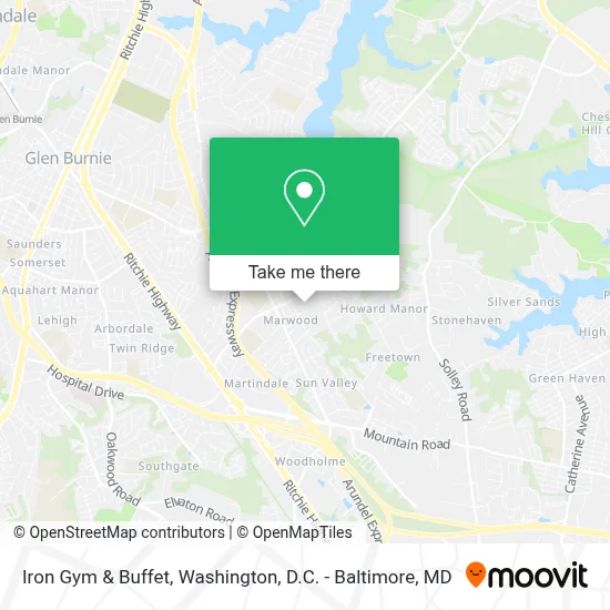 Iron Gym & Buffet map