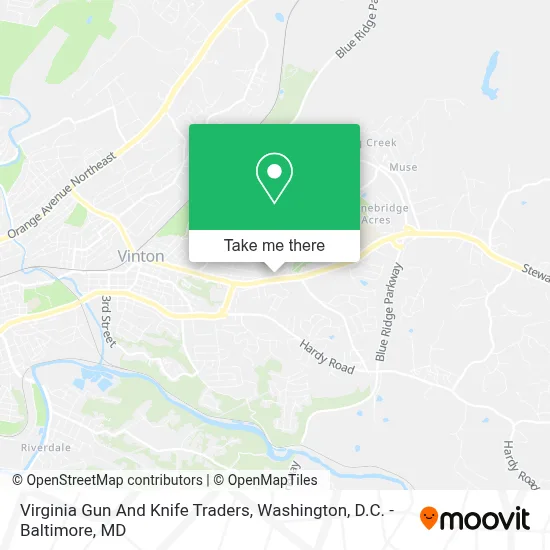Virginia Gun And Knife Traders map