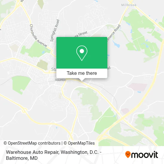 Warehouse Auto Repair map