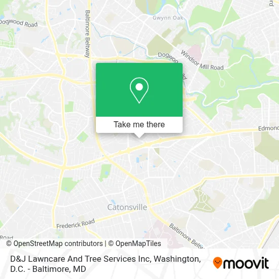 D&J Lawncare And Tree Services Inc map
