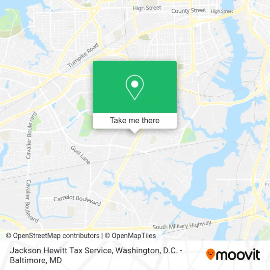 Jackson Hewitt Tax Service map
