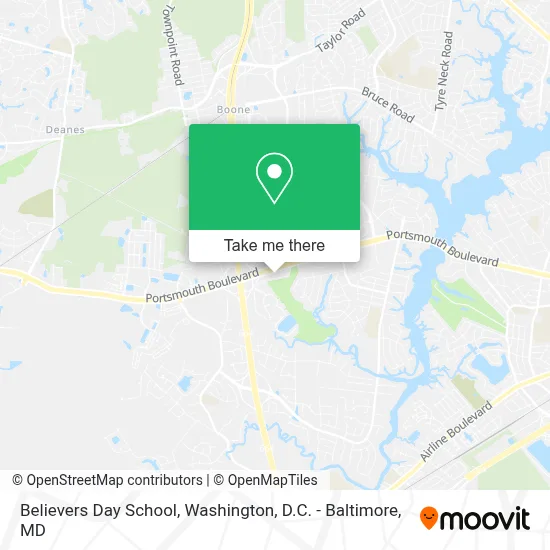 Believers Day School map