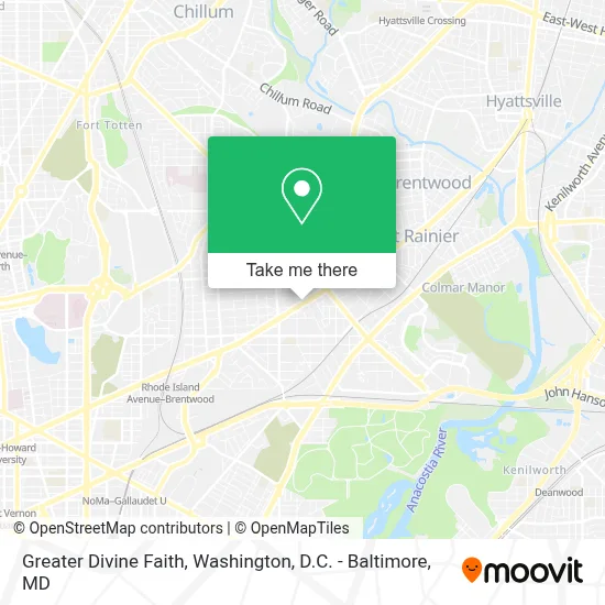 Greater Divine Faith map