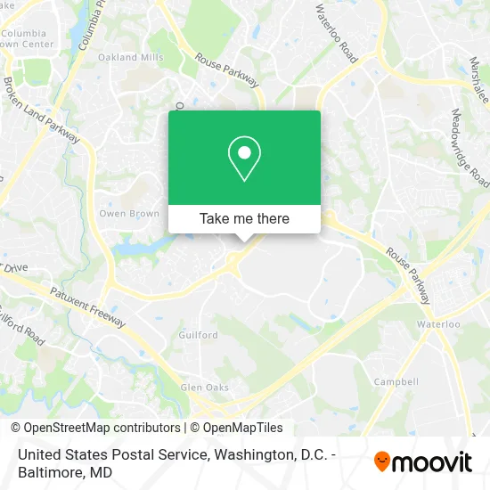 United States Postal Service map