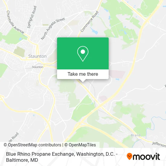 Blue Rhino Propane Exchange map