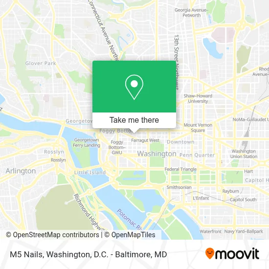 M5 Nails map
