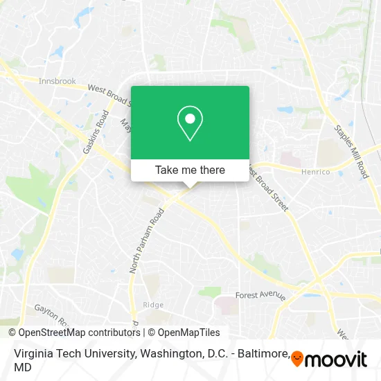 Virginia Tech University map