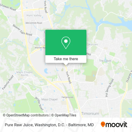 Pure Raw Juice map