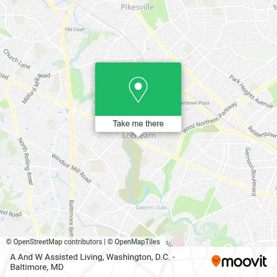 A And W Assisted Living map