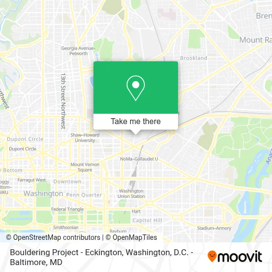 Bouldering Project - Eckington map