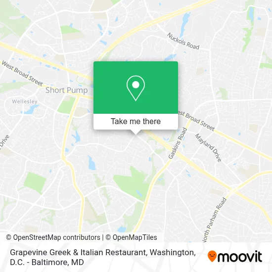 Grapevine Greek & Italian Restaurant map