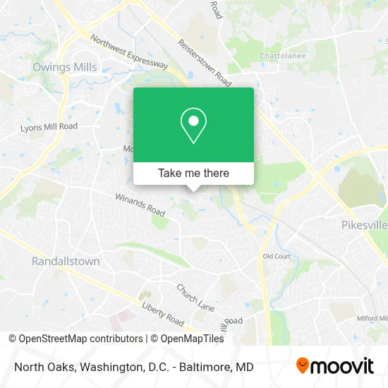 North Oaks map