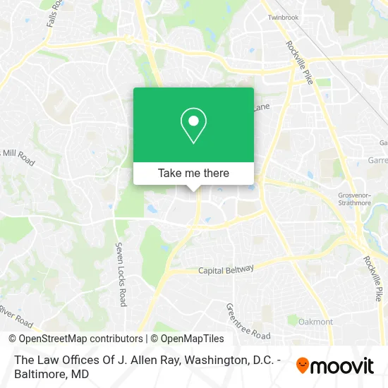 The Law Offices Of J. Allen Ray map