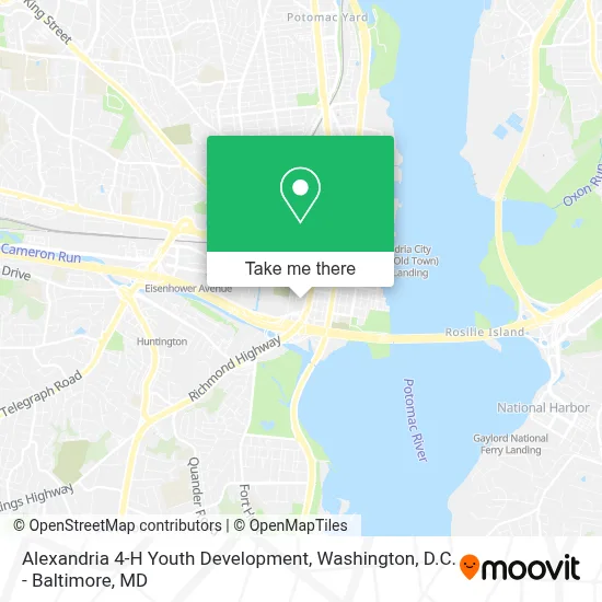 Alexandria 4-H Youth Development map
