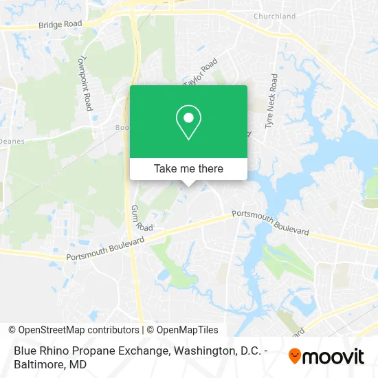 Blue Rhino Propane Exchange map