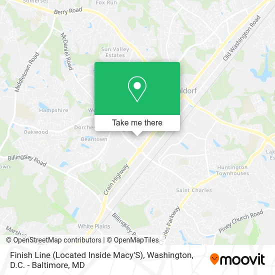 Finish Line (Located Inside Macy'S) map