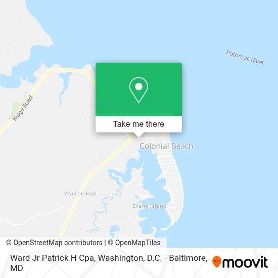 Ward Jr Patrick H Cpa map