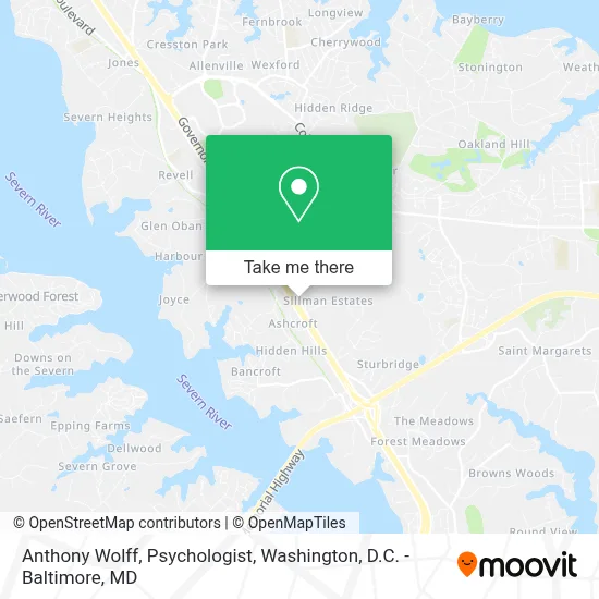 Anthony Wolff, Psychologist map