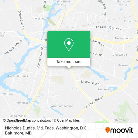 Nicholas Dudas, Md, Facs map