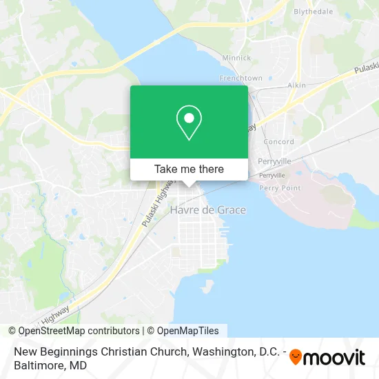 New Beginnings Christian Church map