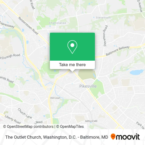 The Outlet Church map