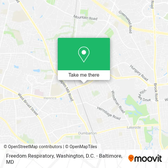 Freedom Respiratory map