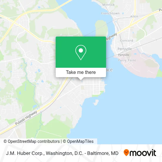 J.M. Huber Corp. map
