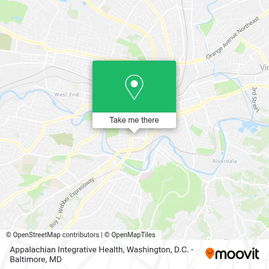 Appalachian Integrative Health map