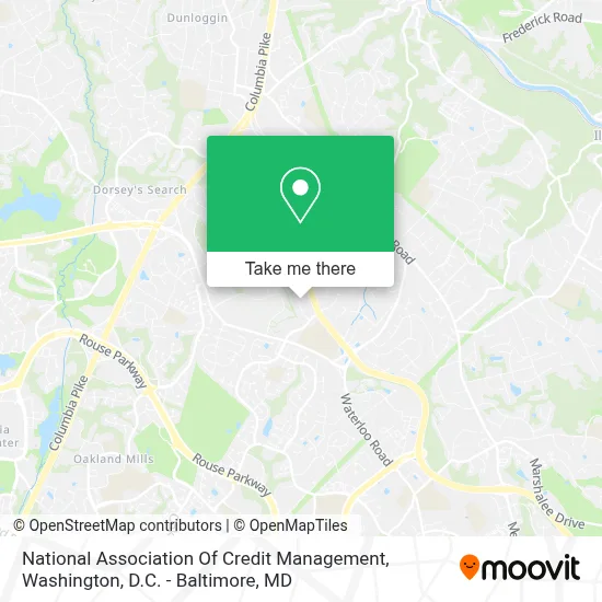 National Association Of Credit Management map