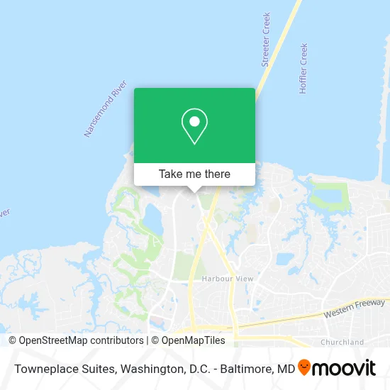 Towneplace Suites map