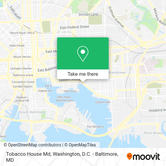 Tobacco House Md map