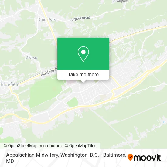 Appalachian Midwifery map