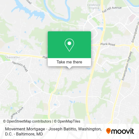 Movement Mortgage - Joseph Batitto map