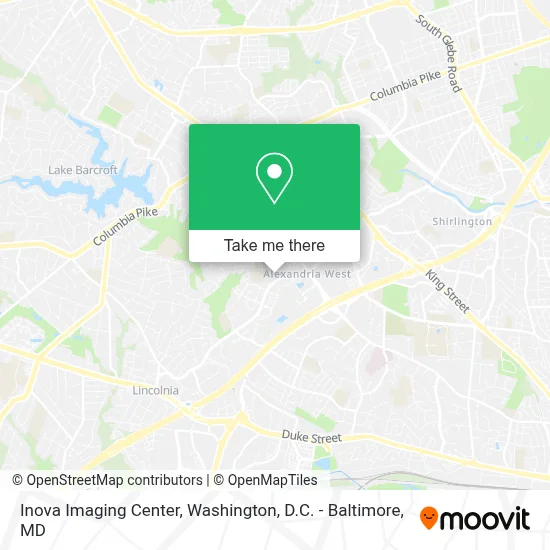 Inova Imaging Center map