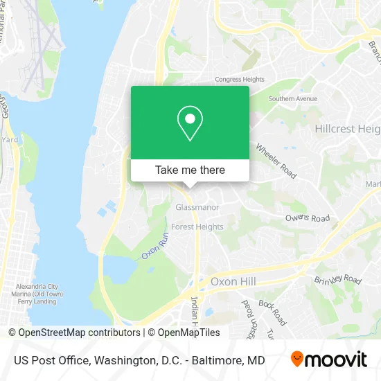 Us Post Office map