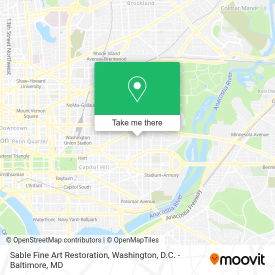 Sable Fine Art Restoration map