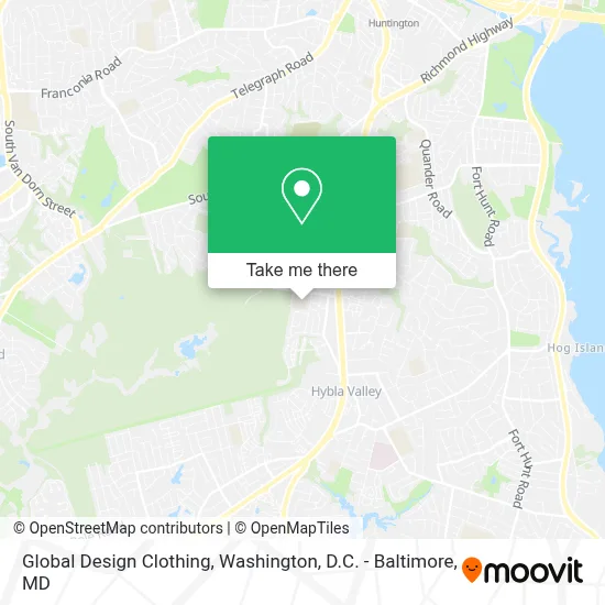 Global Design Clothing map