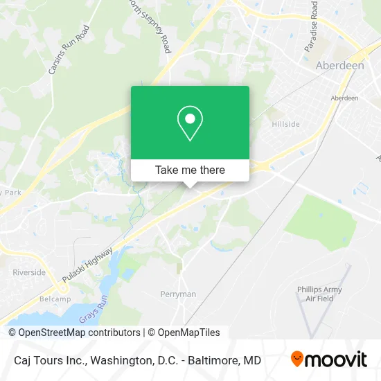 Caj Tours Inc. map