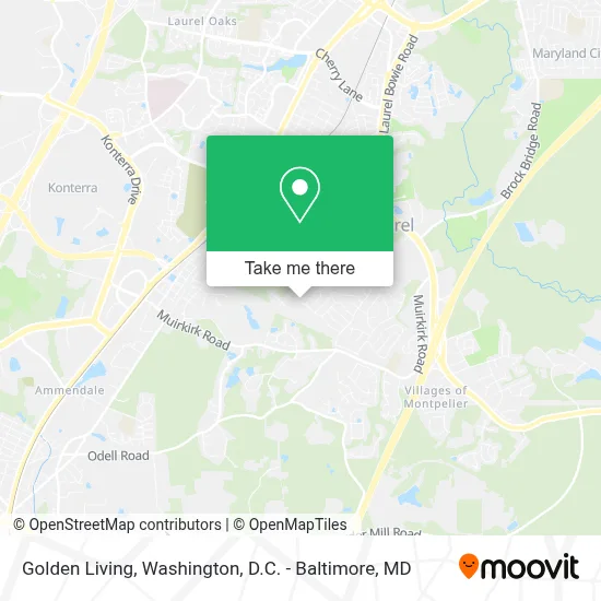 Golden Living map