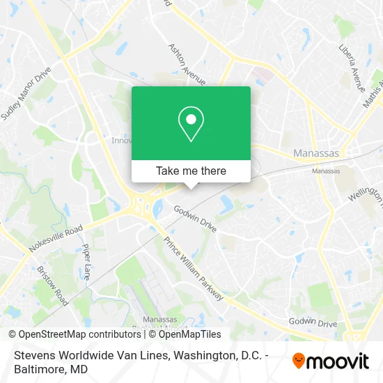 Stevens Worldwide Van Lines map